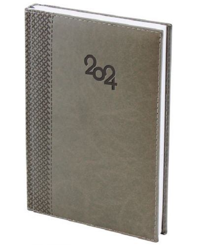 Spree Notebook - Cu copertă termică, 168 de foi, gri, 2024 - 1