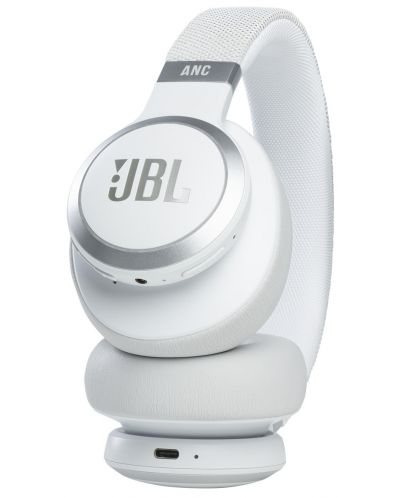 Căști wireless cu microfon JBL - Live 660NC, albe - 7