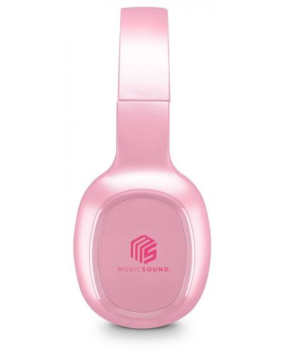 Casti wireless cu microfon Cellularline - Music Sound Basic, roz - 2