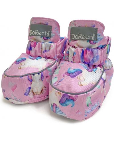 Papucei bisezonal DoRechi - Unicorni, 13 cm, 0-12 luni - 1