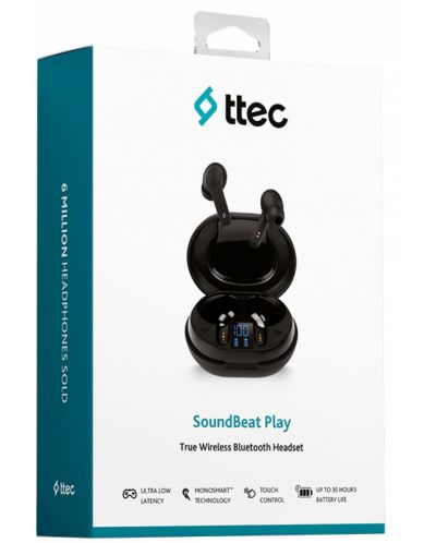 Căști wireless ttec - SoundBeat Play, TWS, negre - 6