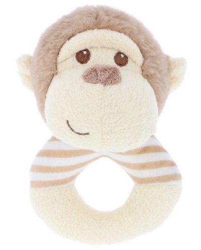 Zrănitoare Keel Toys Keeleco - Maimuță, inel, 14 cm - 1