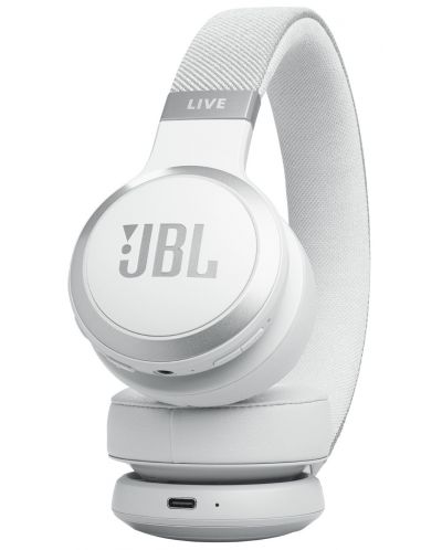 Căști wireless JBL - Live 670NC, ANC, albe - 2