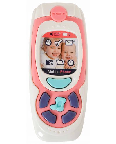 Moni - Telefon cu butoane pentru bebelusi K999-72B roz - 1