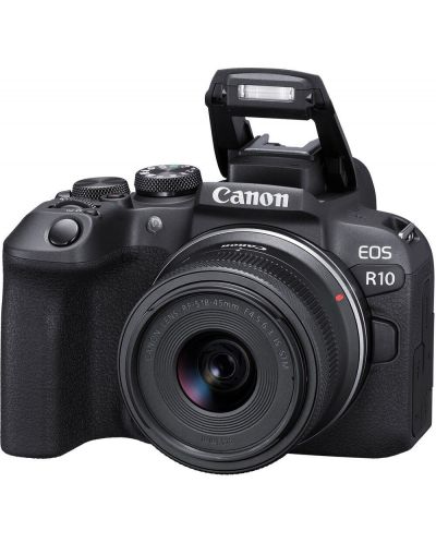 Cameră fără oglindă Canon - EOS R10, RF-S 18-45 IS STM, Black - 3