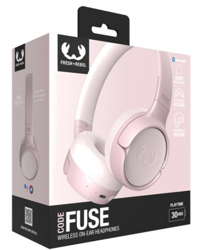 Căști wireless cu microfon Fresh N Rebel - Code Fuse, Smokey Pink - 6