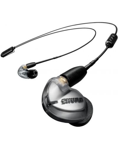 Casti wireless cu microfon Shure - SE425, argintii - 1