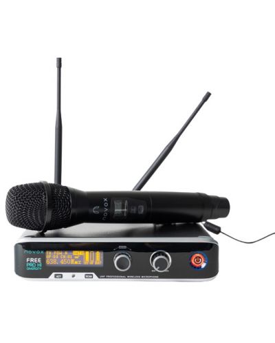 Sistem de microfon wireless Novox - Free Pro H1 Diversity, negru - 1