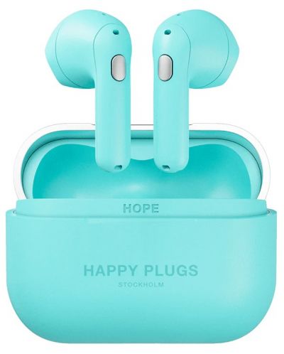 Căști wireless Happy Plugs - Hope, TWS, albastre - 1