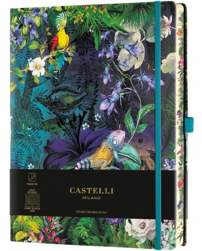 Бележник Castelli Eden - Lily, 13 x 21 cm, linii - 1
