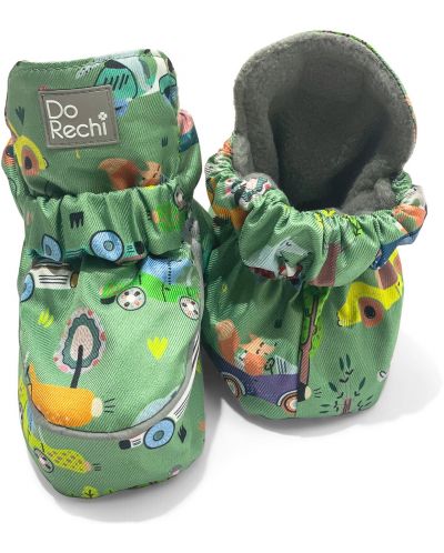 Papucei bisezonal DoRechi - Mașini, 13 cm, 0-12 luni - 2