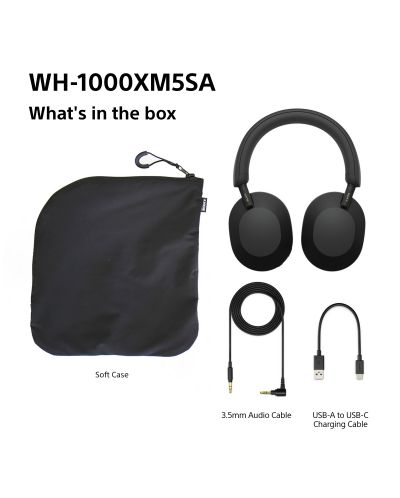 Căști wireless Sony - WH-1000XM5 Soft Case Limited Edition, ANC
