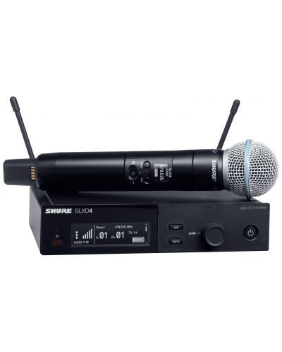 Sistem de microfoane fără fir Shure - SLXD2/B58-K59, negru - 2