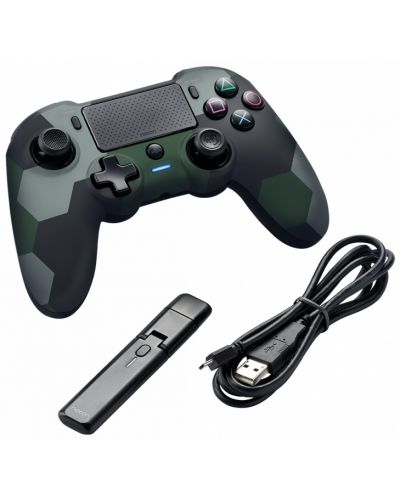 Gamepad wireless Nacon Asymmetric Wireless Controller, pentru PS4/PC (Camo Green) - 3