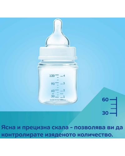 Biberon anticolic pentru copii Canpol babies Easy Start - Gold, 120 ml, albastru - 5