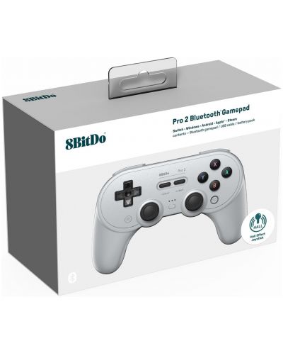 Controller wireless 8BitDo - Pro 2, Hall Effect Edition, gri (Nintendo Switch/PC) - 5