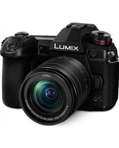 Aparat foto fără oglindă Panasonic - Lumix G9, G Vario 12-60mm, Black - 1