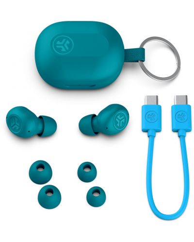 Căști wireless JLab - JBuds Mini, TWS, albastre - 5