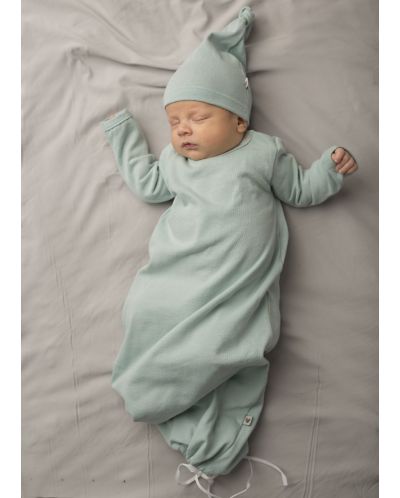 Camasa de noapte pentru bebelusi Egos Bio Baby - bumbac organic, menta - 2