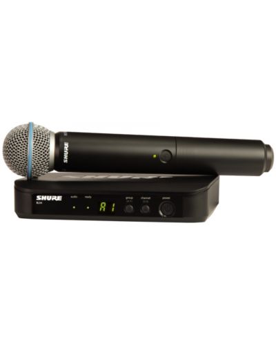 Sistem de microfoane fără fir Shure - BLX24E/B58-S8, negru - 1