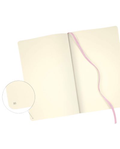 Бележник Castelli Eden - Flamingo, 13 x 21 cm, coli albe - 3