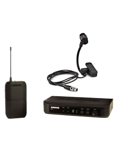 Microfon wireless cu clema Shure - BLX14E/P98H-K3E BLX14 P98H, negru - 1