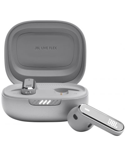 Căști wireless JBL - Live Flex, TWS, ANC, argintii - 1