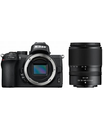 Aparat foto Mirrorless Nikon - Z50, Nikkor Z DX 18-140mm, Black - 2