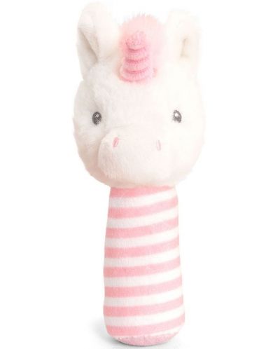 Zornaitoare pentru bebelusi Keel Toys Keeleco - Unicorn, stick, 14 cm - 1