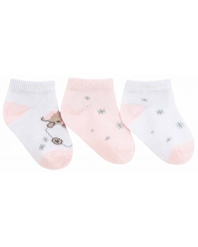 Ciorapi de vara pentru bebelusi KikkaBoo - Dream Big, 2-3 ani, 3 buc, Pink - 2