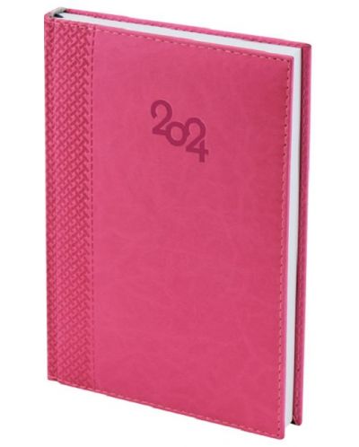 Spree Notebook - Cu copertă termică, 168 de foi, roz, 2024 - 1