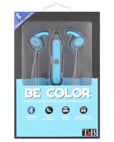 Casti wireless cu microfon TNB - Be color, albastre - 3