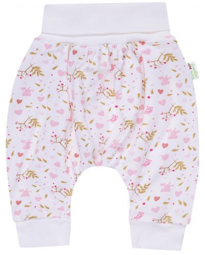 Pantaloni pentru bebeluşi Bio Baby - 92 cm, 18-24 luni, roz - 1