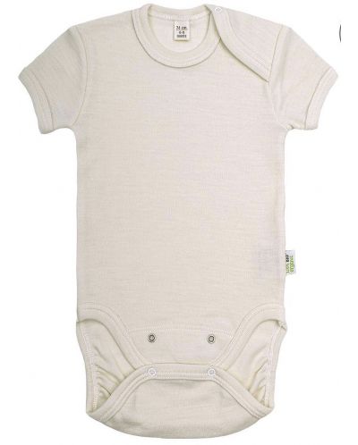 Body pentru bebeluși din lână merinos Bio Baby - 62 cm, 3-4 luni - 1