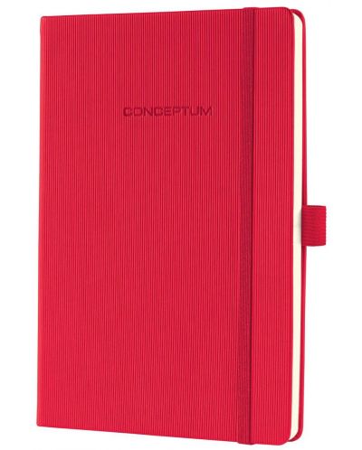 Carnețel cu coperta tare Sigel Conceptum Format A5 - roșu, линирани листове - 2