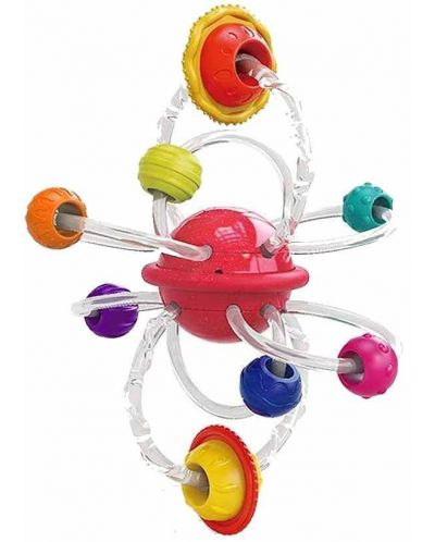 Jucarie pentru dentitie Hola Toys - Pentru abilități motorii și coordonare, Planete - 1