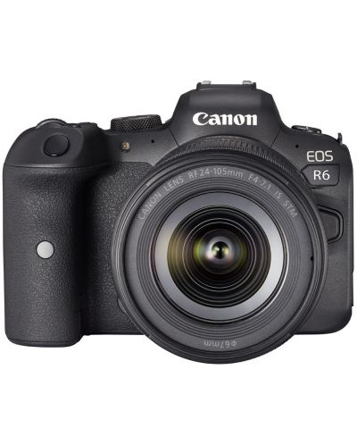 Cameră fără oglindă Canon - EOS R6, RF 24-105mm, f/4-7.1 IS STM, negru - 1