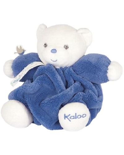 Jucărie moale pentru bebeluși Kaloo - Ursuleț, albastru ocean, 18 cm - 1