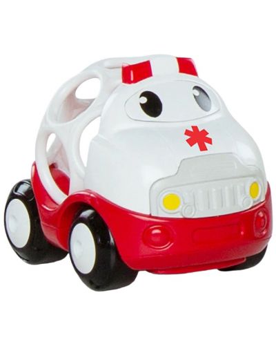Jucărie pentru bebeluși Bright Starts - Go Grippers Vehicle, ambulanță - 1