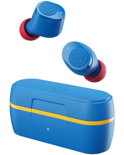 Casti wireless cu microfon Skullcandy - Jib True, TWS, albastre - 3
