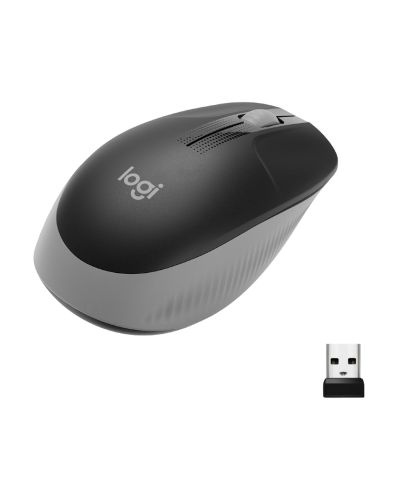 Mouse wireless Logitech - M190, gri - 1