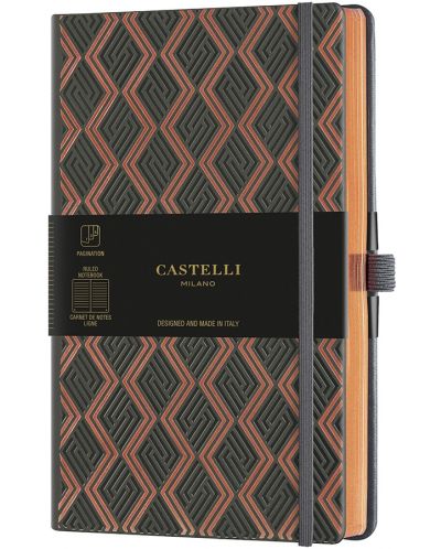 Castelli Copper & Gold - Cupru grecesc, 13 x 21 cm, căptușit - 1