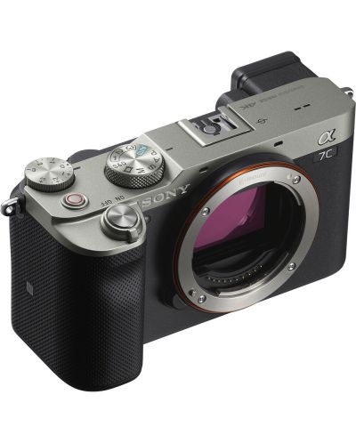 Aparat foto Mirrorless Sony - Alpha 7C, 24.2MPx, Silver - 6