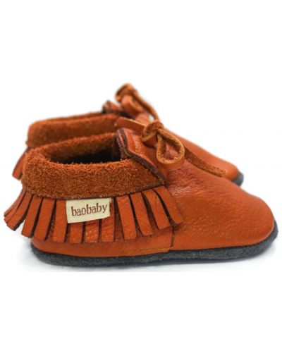 Pantofi pentru bebeluşi Baobaby - Moccasins, Hazelnut, mărimea 2XS - 4