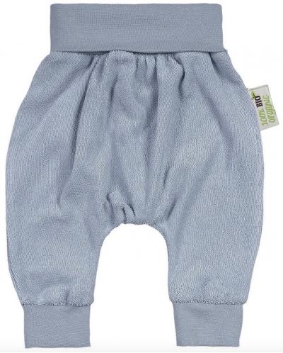 Pantaloni pentru bebeluşi Bio Baby - Bumbac organic, 86 cm, 12-18 luni, albastru - 1