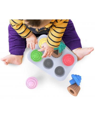 Jucărie pentru bebeluși Bright Starts - Sortator, biscuiți - 3