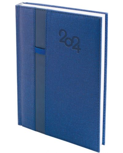 Caiet de notițe Spree Denim - Cu bucla pentru stilou, 168 de foi, albastru, 2024 - 1