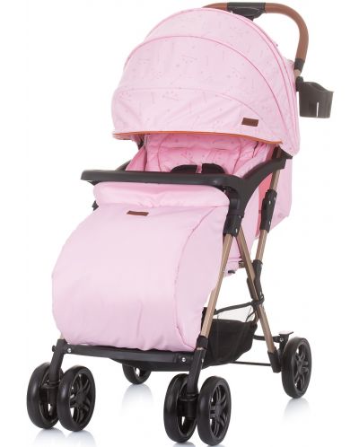 Cărucior de vară Chipolino Baby Summer Stroller - April, Pink Water - 3