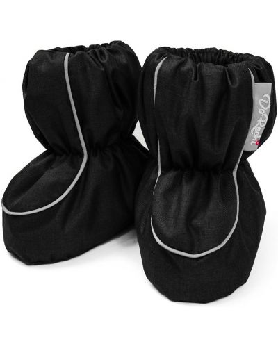 Papucei de iarnă DoRechi - 15 cm, 6-18 luni, negru - 1