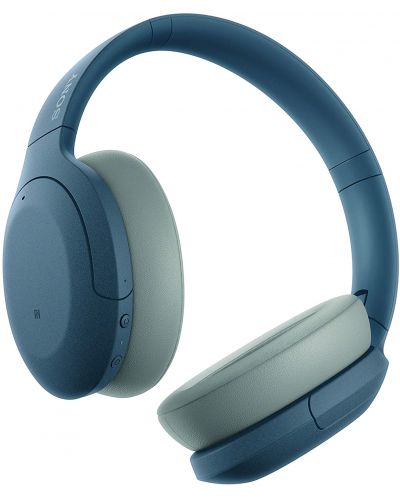 Casti wireless cu microfon Sony - WH-H910N, albastre - 3